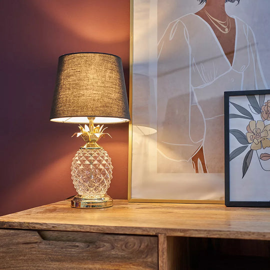 PINEAPPA - Glass Pineapple Touch Table Lamp