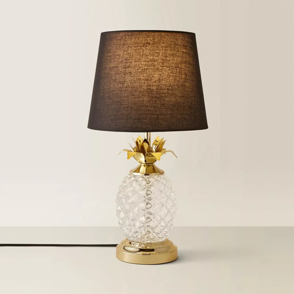 PINEAPPA - Glass Pineapple Touch Table Lamp