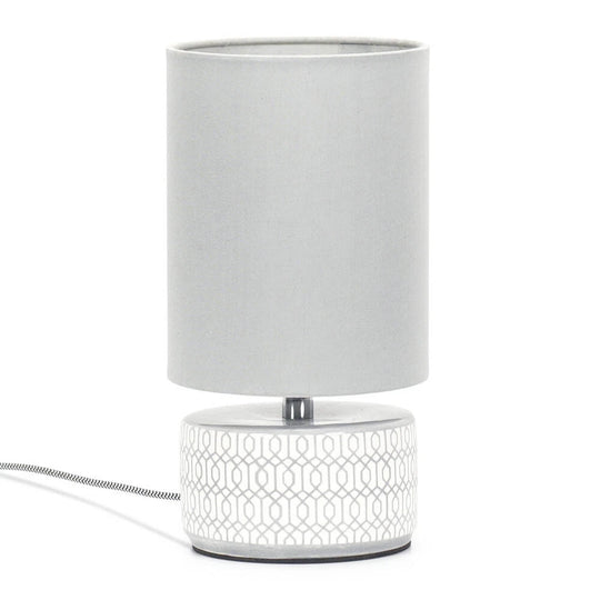 STYLA - Grey & White Ceramic Table Lamp Base Light